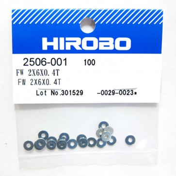 HIROBO 2506-001 Flat Washer 2X6X0.4T