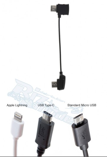 Mavic Part4 RC Cable Reverse Micro USB connector