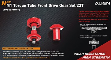 H70G001NX M1 Torque Tube Front Drive Gear Set/23T