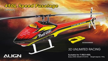 HF4506 450L Speed Fuselage – Red & Yellow