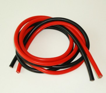 10AWG silicon cable 1m Red 1m Black CW133