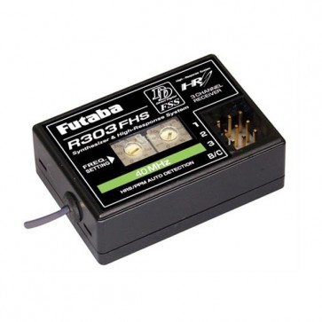Futaba R303FHS Synthesized 3-Channel HRS Receiver 40MHz