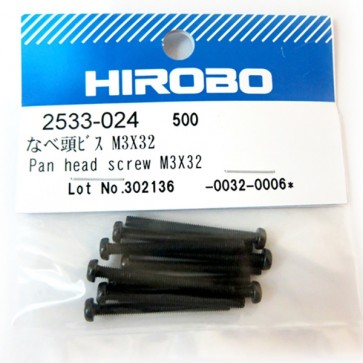 Hirobo 2533-024 PAN HEAD SCREW M3x32