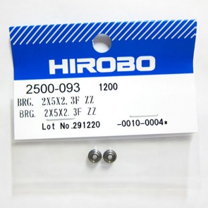 HIROBO 2500-093 BALL BEARING 2x5x2.3F ZZ