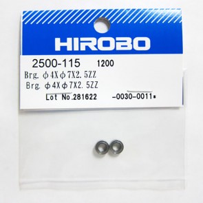 HIROBO 2500-115  Bearing 4X7X2.5 ZZ