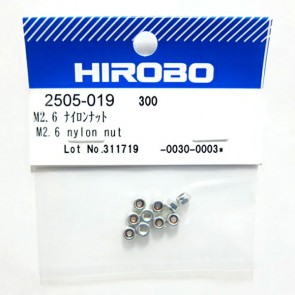 HIROBO 2505-019 M2.6 Nylon Nuts