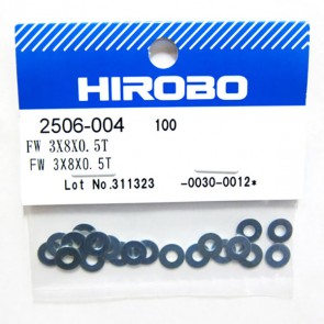 HIROBO 2506-004 Flat Washer 3x8x0.5T