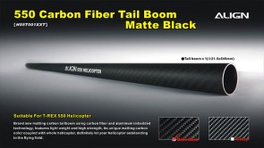 H55T001XX 550 Carbon Fiber Tail Boom-Matte Black