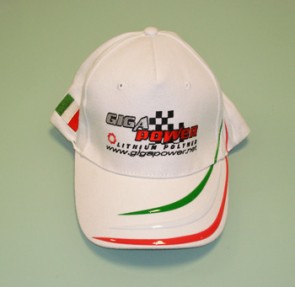 CAP11 Cappellino National  Ricamato GIGA POWER colore Bianco