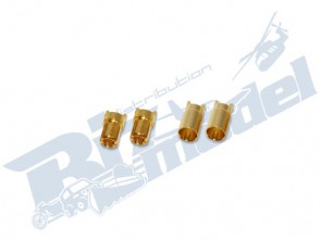 6mm gold plated connector CW103