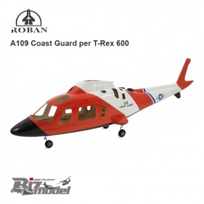 Fusoliera Roban Agusta A109 Coast Guard per T-Rex 600