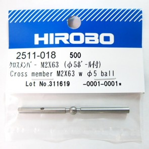 Hirobo 2511-018 CROSS MEMBER (WITH 5 MM BALL) M2x65