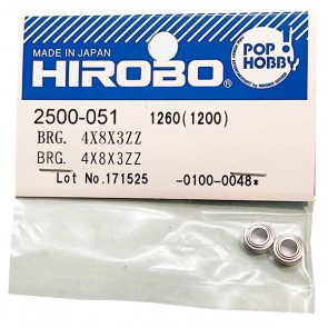 HIROBO 2500-051 Bearing 4x8x3 ZZ