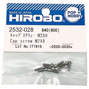 HIROBO 2532-028 Cap Screw M2x8