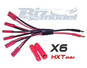 Parallel (6x) HXT 4mm Bullet Charge Cable BIZ-BCA037