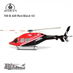 Elicottero Roban Bell 429 Red Black V2 Classe 700