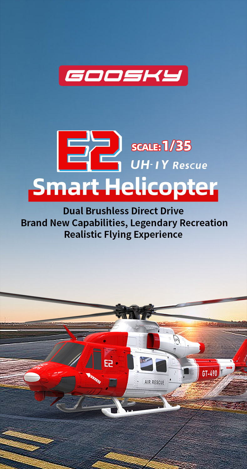 GOOSKY E2 GPS RC Elicottero UH-1Y