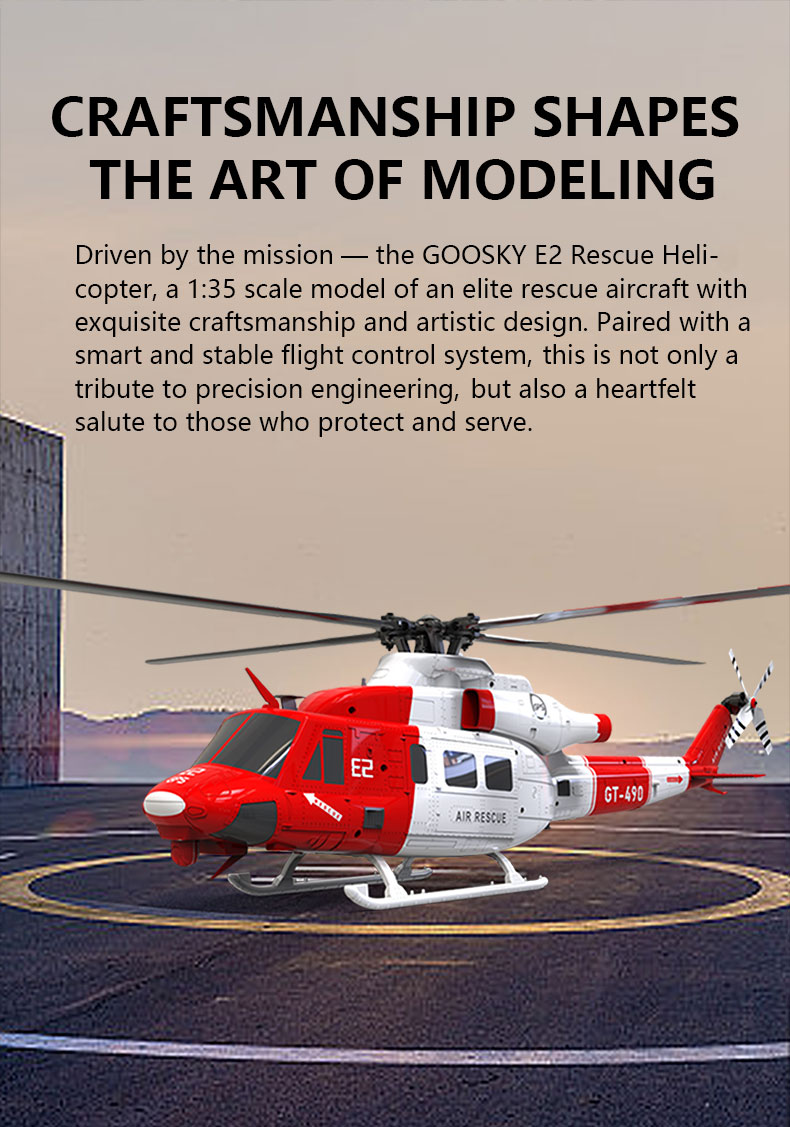 GOOSKY E2 GPS RC Elicottero UH-1Y