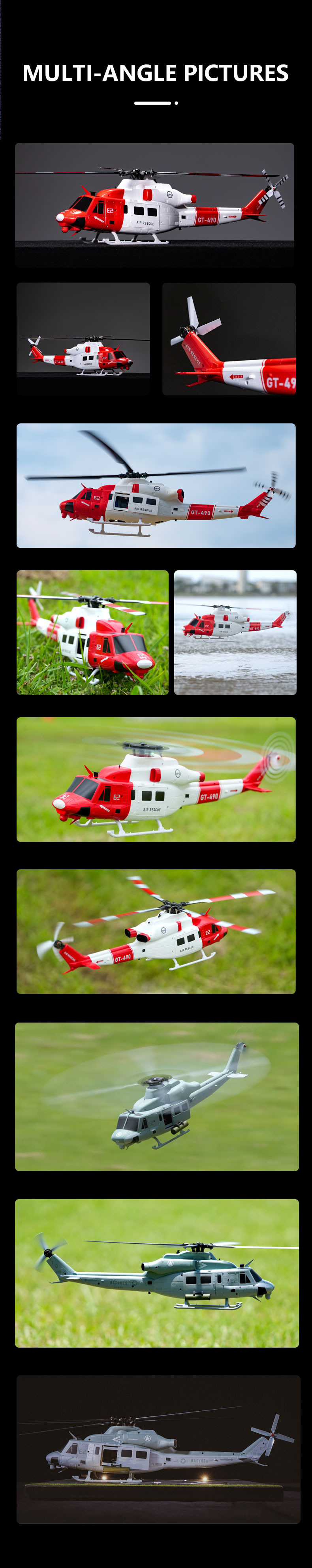 GOOSKY E2 GPS RC Elicottero UH-1Y