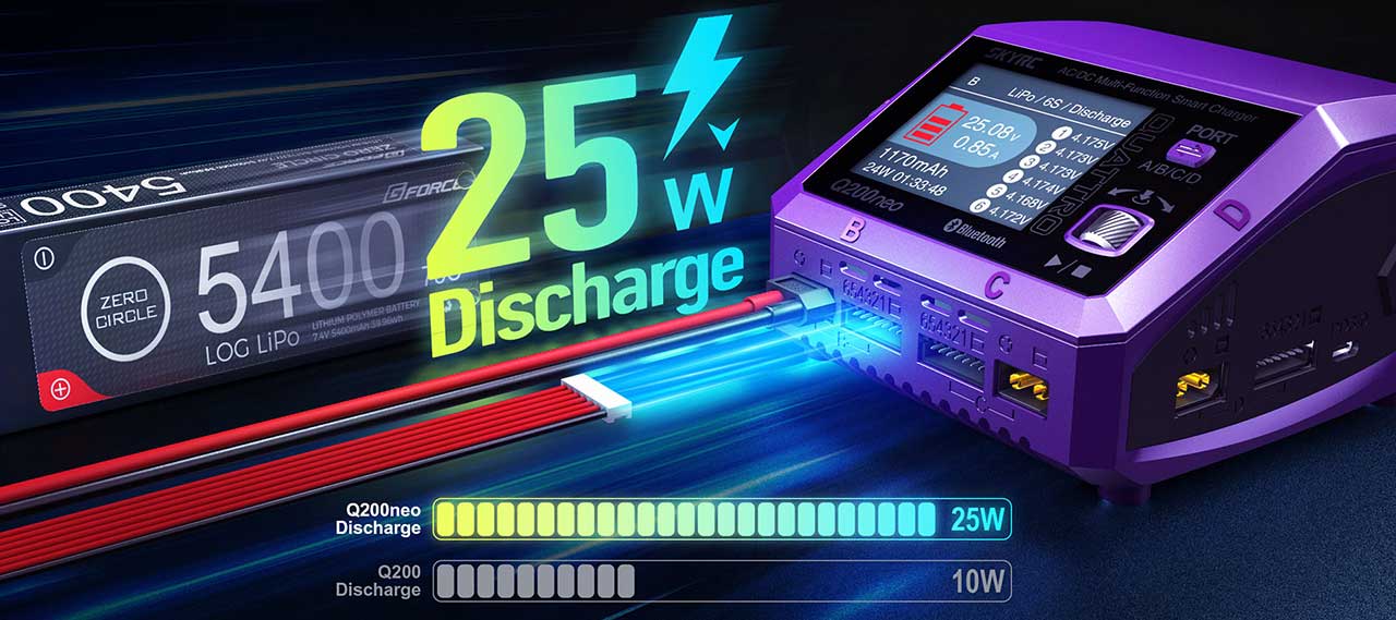 SkyRC SK-100197-01 Caricabatterie Q200 Neo
