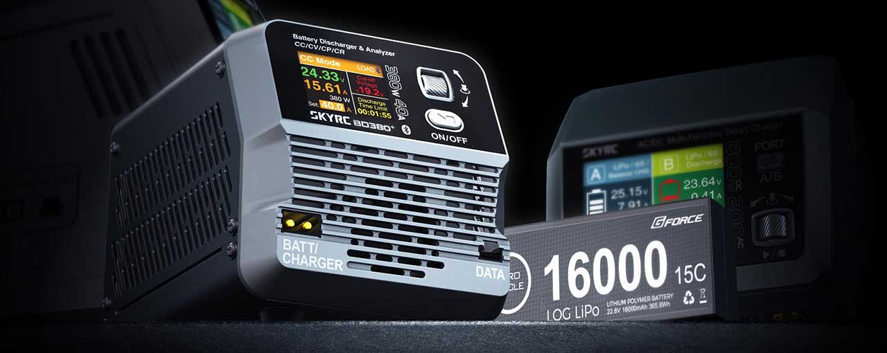 SkyRC Scaricatore e Analizzatore di Batterie BD380+