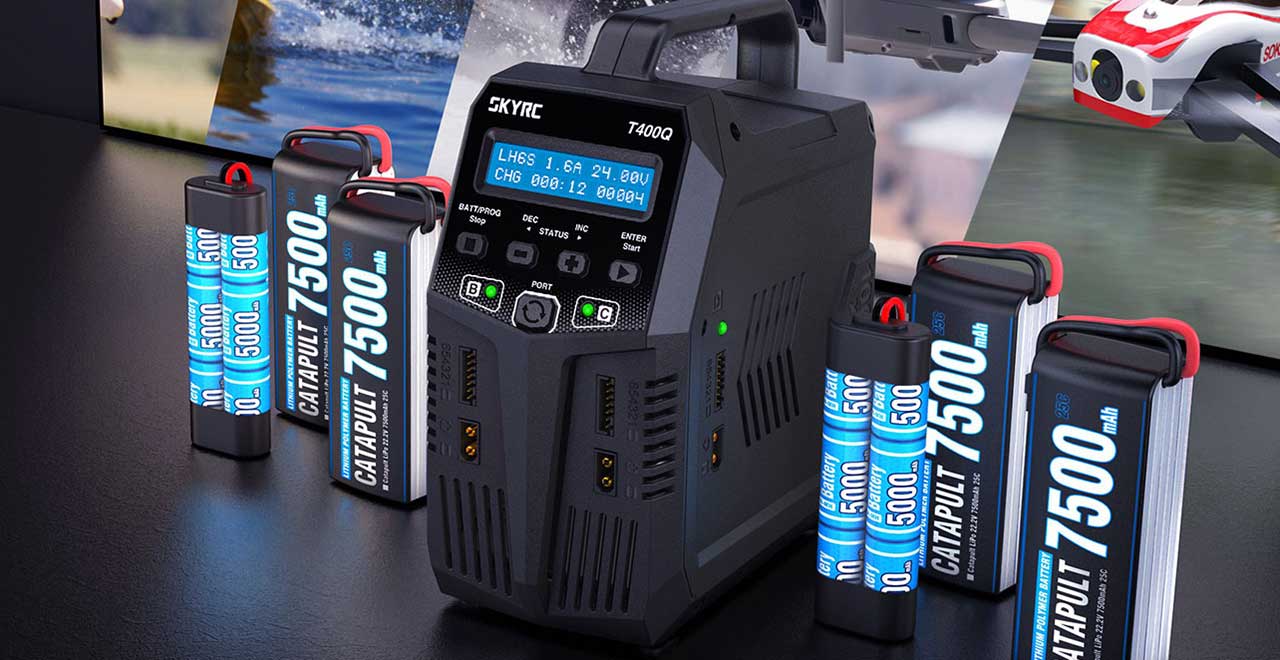 SK-100189-01 SkyRC T400Q AC/DC Quad